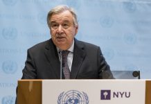 Guterres opfordrer til global våbenhvile UN Photo/Mark Garten