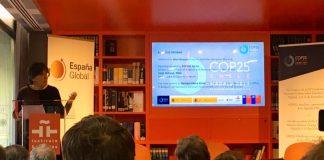 UN Brussels Director, Barbara Pesce-Monteiro, speaking at Instituto Cervantes in Brussels
