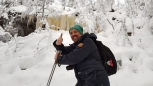 Ruben Weytjens in the snow