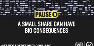 Take care before you share | #PledgetoPause