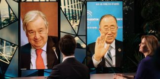 UNSG Antonio Guterres and former UNSG Ban Ki moon at Climate Adaptation Summit | copyright Climate Adaptation Summit 2021