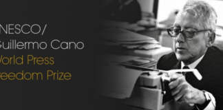 UNESCO/Guillermo Cano World Press Freedom Prize banner