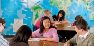 Students in classroom