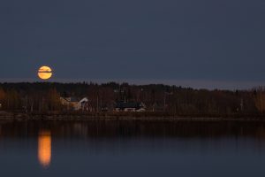 Moon rise, Piteå