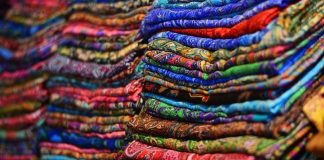 Silk fabrics from India
