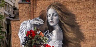 Ecosystem Restoration Mural ‘The Alchemist’ by Spanish artist Lula Goce in Brussels ©@superkant for @StreetArtMankind