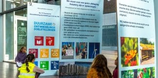 exhibition for children on climate action and biodiversity in the city library of Genk, Belgium