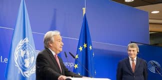 Press Point UN SG and President of the European Parliament Mr David Maria SASSOLI