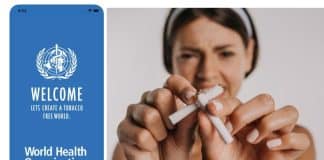 WHO QuitTobacco app promo image