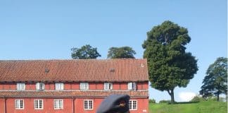 Dorte wears her Air Force uniform during Denmark’s National Day