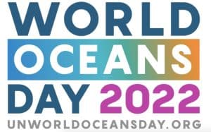 The logo for World Oceans Day 2022