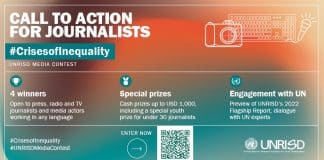 #CrisesofInequality UNRISD Media Contest banner
