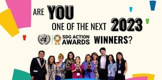 UN SDG Action Awards 2023 promotional banner