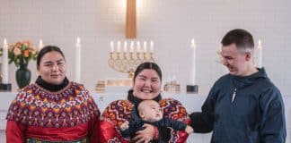 Baptism in Greenland. Photo: Mads Schmidt Rasmussen / norden.org
