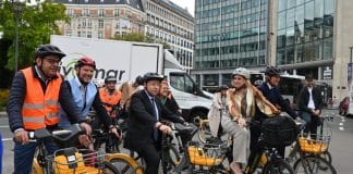 bicycle ride, road safety campaign launch