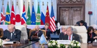UN Photo/Eskinder Debebe UN Secretary General at the Cairo Summit For Peace (cropped).