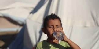Yamen, 5, in the Khan Younis refugee camp in the Gaza Strip. Photo