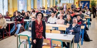 Back2School - Hadja Lahbib, Minister of Foreign Affairs Belgium. © FPS Foreign Affairs