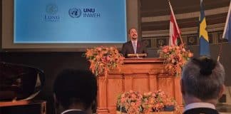 A man having a speech
