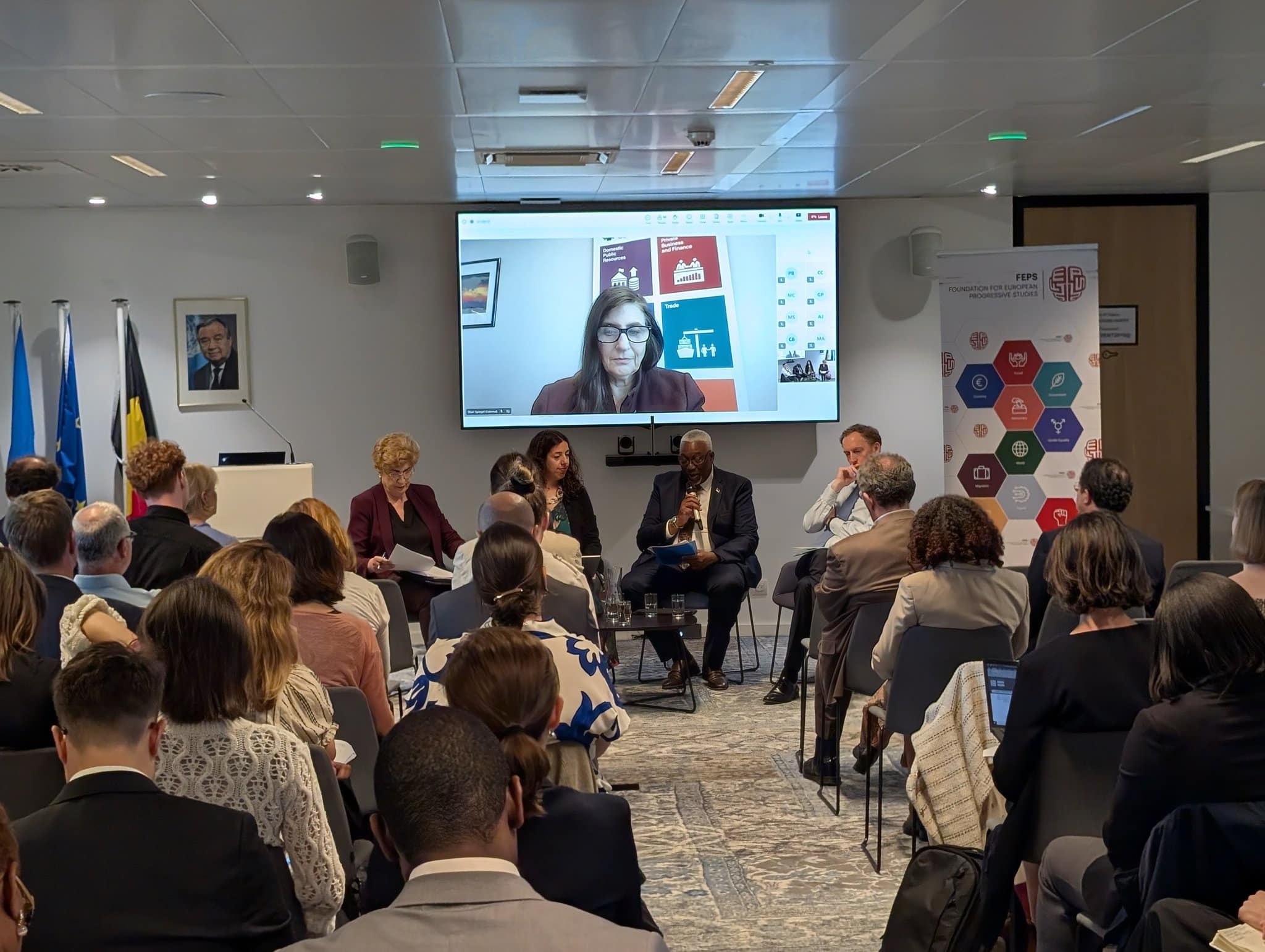 Full room for the Brussels Financing for Development event ahead of the Ff4D conference in Seville, Spain