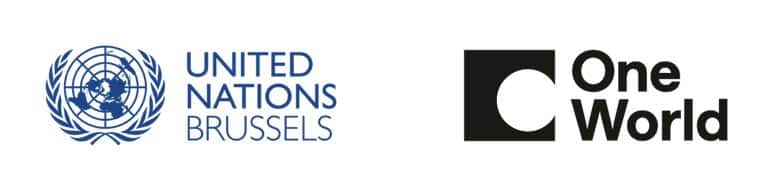 Logos UN Brussels and One World