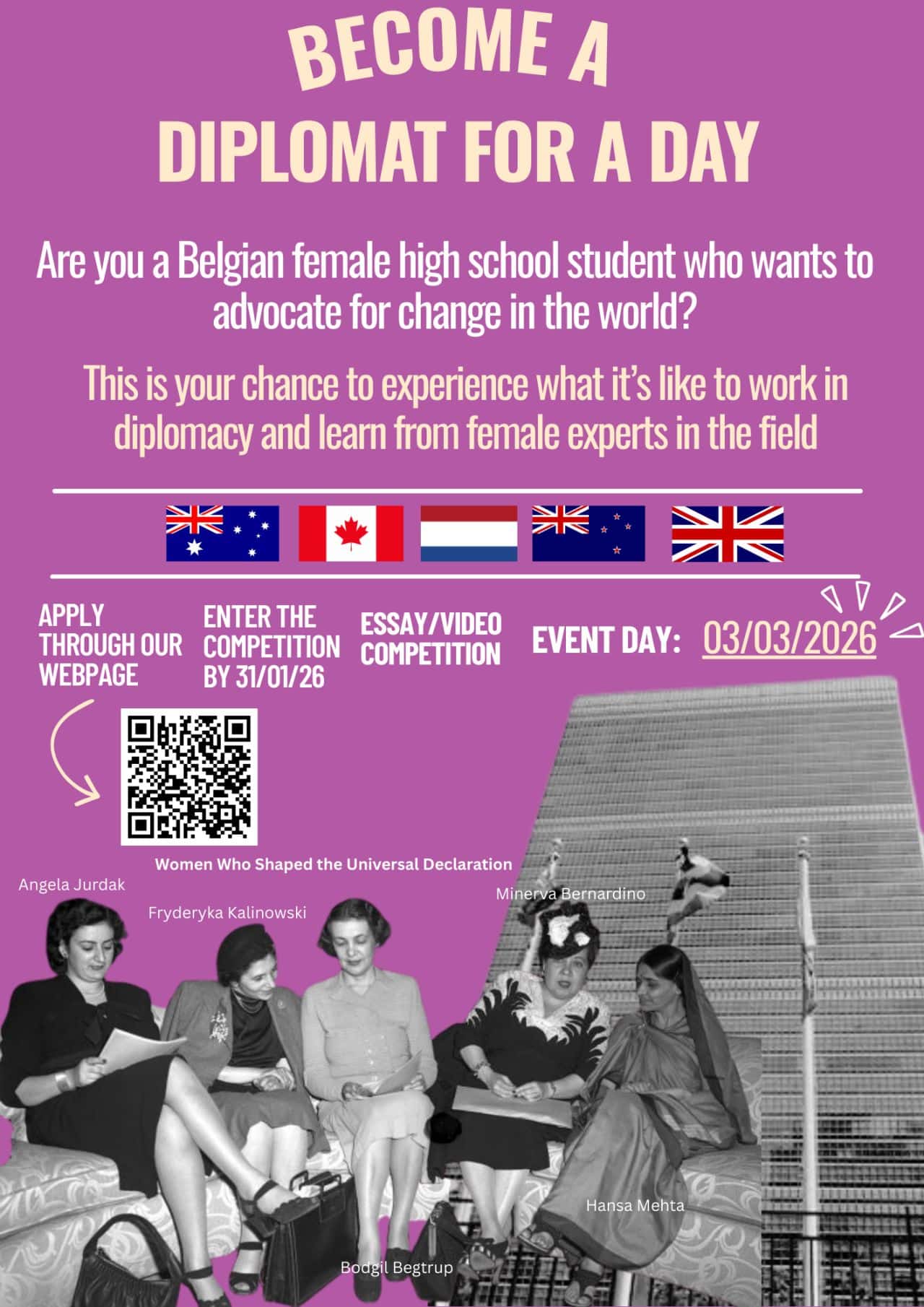 diplomat for a day 2026 poster