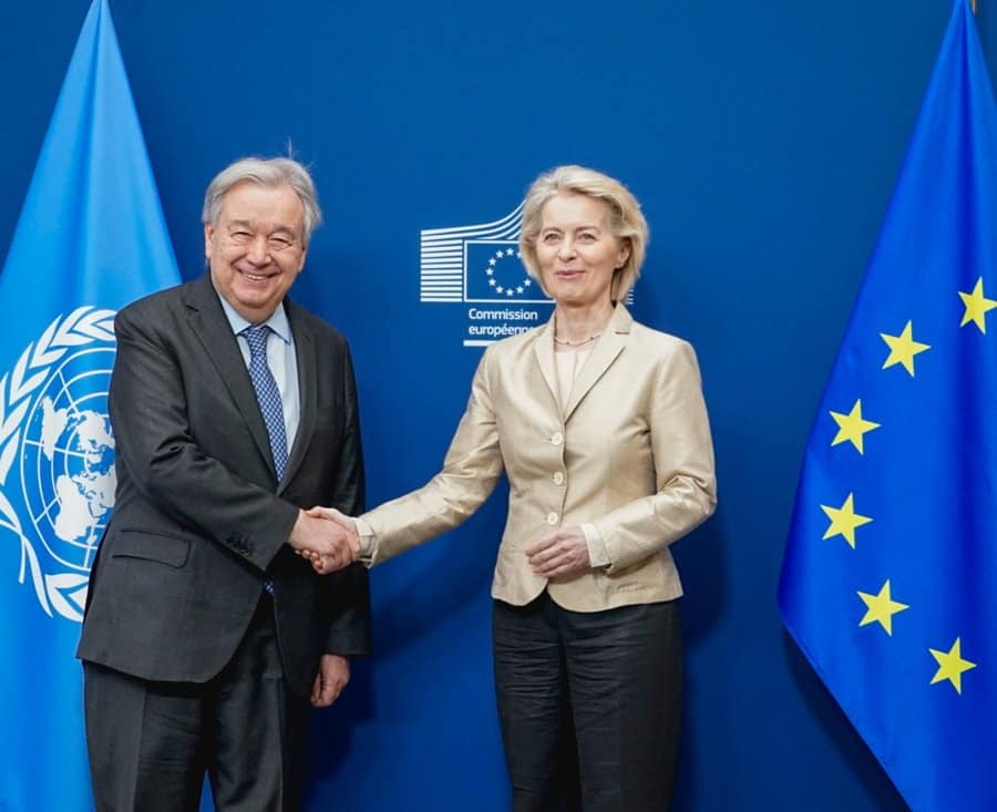 UN SG Guterres and European Commission President Von der Leyen