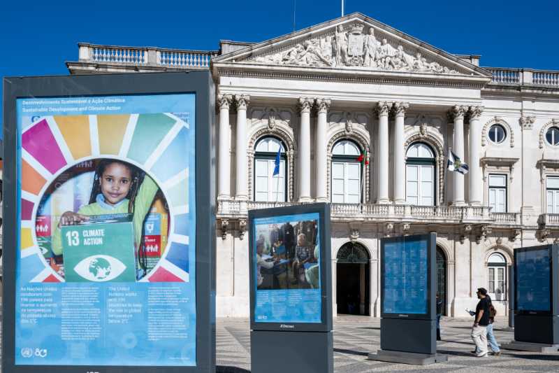 UN80 exhibit in Lisbon, Portugal