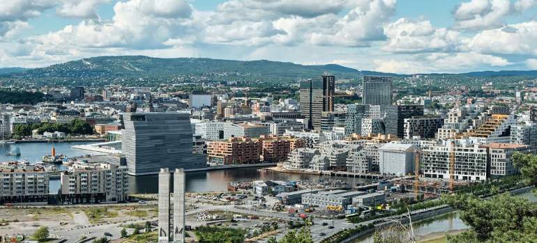 An overview of an urban landscape