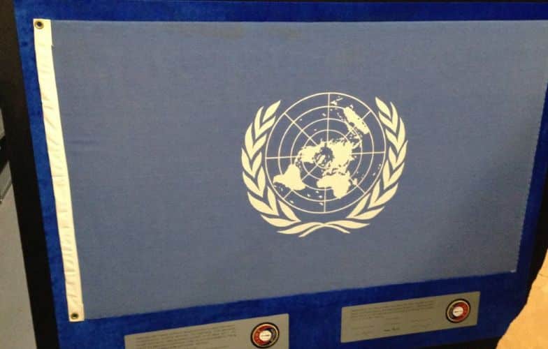 UN Flag from Apollo-Soyuz Mission