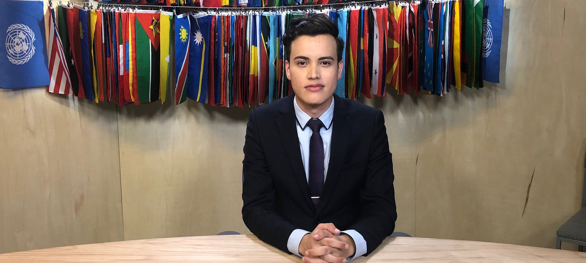 Juan Pablo Celis García, comunicador y representante juvenil para la Asociación de Nueva York en las Naciones Unidas.