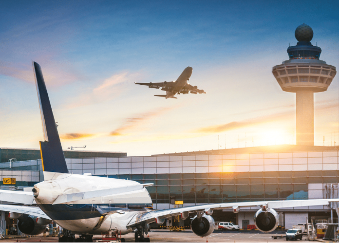 aeropuerto y transporte aéreo