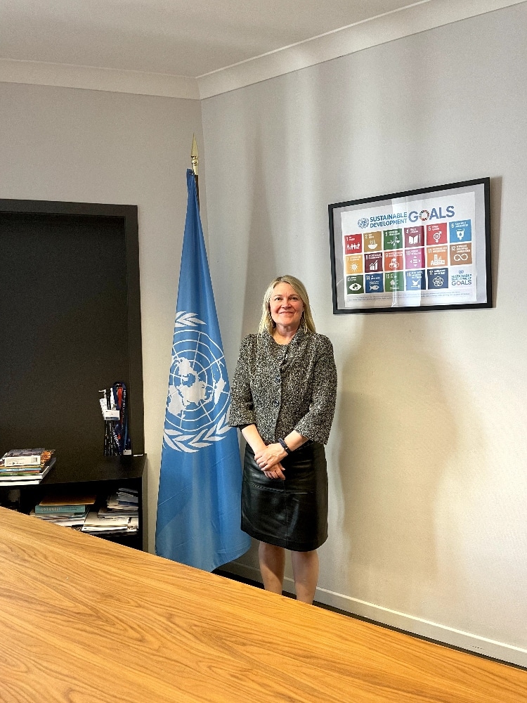 Päivi Kaukoranta, presidenta de la Asamblea de los Estados Partes (AEP) de la Corte. Linda-Jasmin Leinonen/UNRIC