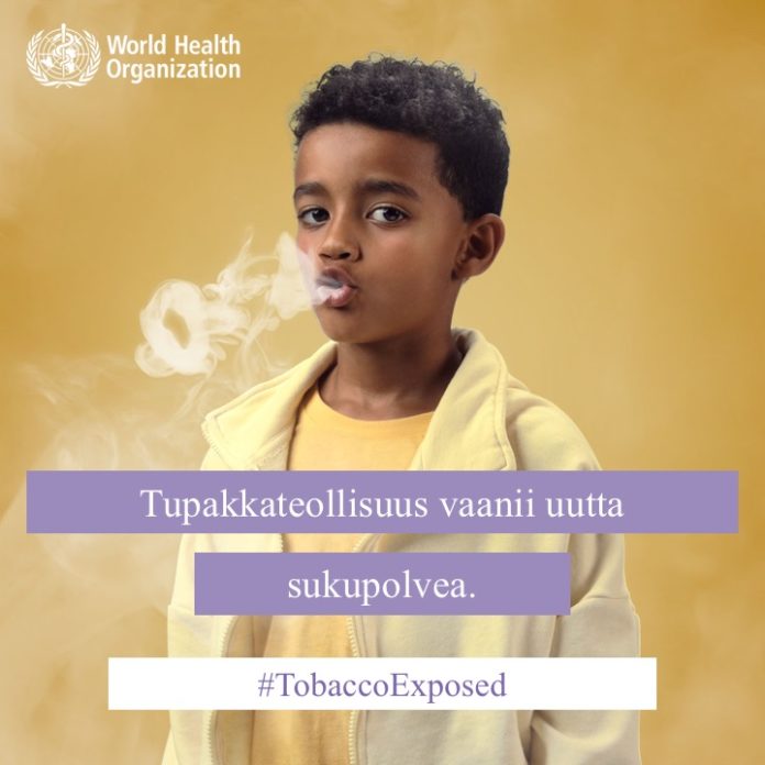 poika tupakoi