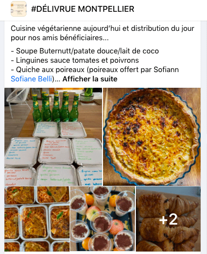 plats préparés prêts à être livrés