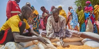 WFP dreifir matvælum í Súdan.