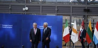 António Guterres aðalframkvæmdastjóri Sameinuðu þjóðanna og Antnónio Costa forseti ráðherraráðs Evrópusambandsins.
