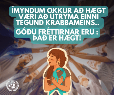 Leghálskrabbamein er fjórða algengasta krabbamein hjá konum.