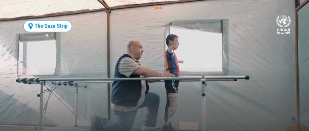 UNRWA hefur sinnt drengnum eins og kostur