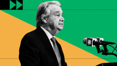 Guterres hvatti til aðgerða í ræðu á loftslagsaðgerðaviku í London.
