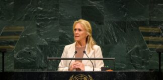 81.allsherjarþingið. Þorgerður Katrín Gunnarsdólttir flytur ávarp sitt.