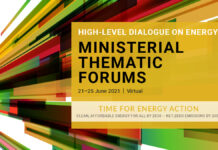 Forum Tematici Ministeriali in vista del Dialogo di Alto Livello di settembre per un’energia economica e sostenibile entro il 2030