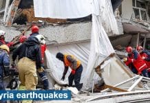 Soccorritori in Siria e Turchia