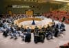 A wide view of the Security Council meeting