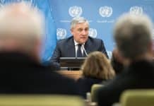 Antonio Tajani parla alle Nazioni Unite