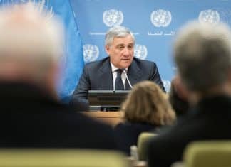 Antonio Tajani parla alle Nazioni Unite