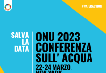 Quato è un poster per l'evento ONU sulla conferenza sull'acqua
