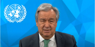 Leone . Antonio Guterres in primo piano