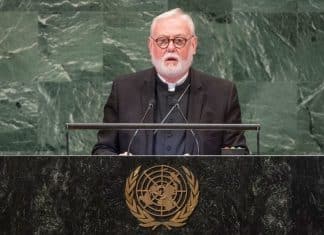 Paul Richard Gallagher parla all'assemblea generale