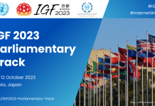locandina del diciottesimo Internet Governance Forum 2023